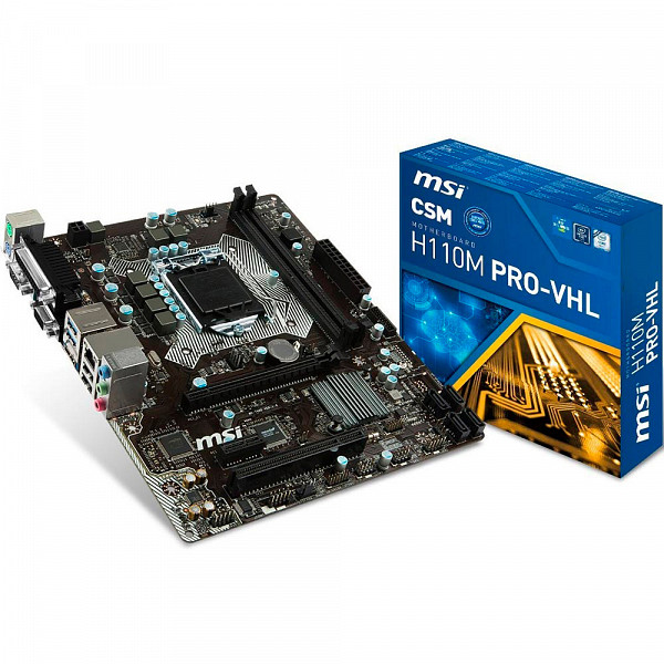Placa-Mãe MSI p Intel Lga 1151 mATX H110M Pro-VHL ddr4