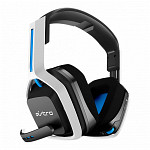 Headset Sem Fio Gamer ASTRO A20 Gen 2, USB, para PlayStation 5/4 PC Mac, Branco/Azul - 939-001877