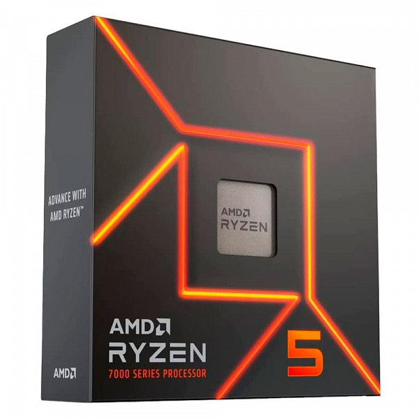Processador AMD Ryzen 5 7600X, 5.3GHz, Cache 38MB, AM5, Radeon Graphics - 100-100000593WOF