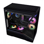 Gabinete Gamer Lian Li Vetor V100, RGB, Mid Tower, Vidro Temperado, E-ATX, Sem Fonte, Sem Fan, Black, V100X