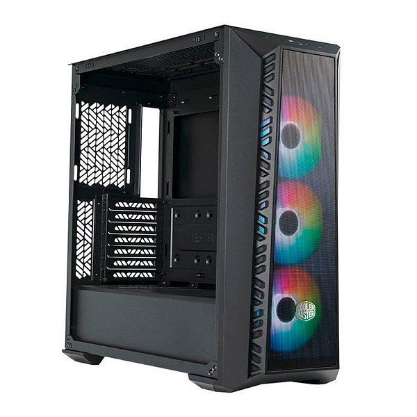 Gabinete Cooler Master Masterbox 520 Mesh, ARGB, Lateral de Vidro, 3 Fans, Preto, MB520-KGNN-S00