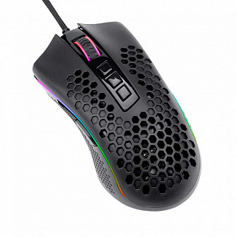 Mouse Gamer Redragon Storm Elite, 16000 DPI, 8 Botões Programáveis, Black, M988-RGB