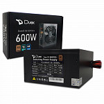 Fonte Duex DX 600FSE+, 600W, ATX, Bivolt Automático, 80 Plus Bronze, PFC Ativo, Preto