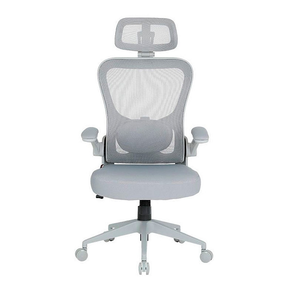 Cadeira de Escritório Ergonômica DT3 Vita Headrest, Até 110Kg, Mesh Spandex, Grey - 14557-2