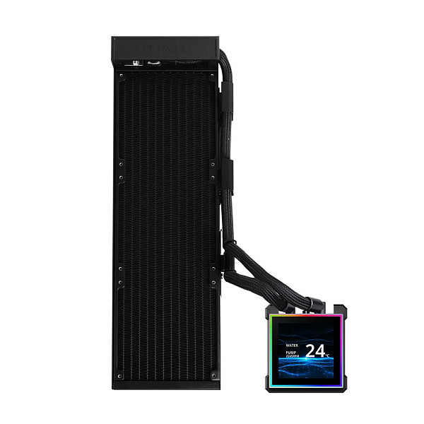 Water Cooler Lian Li Hydroshift II LCD-S Sem Fans Wireless Preto 360mm RGB com Tela LCD IPS 3.4” GHS2LCDS36NB