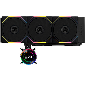Water Cooler Lian Li Hydroshift II LDC-C 360CL Preto Com Tela IPS com Unifans CL GHS2LCD36RB