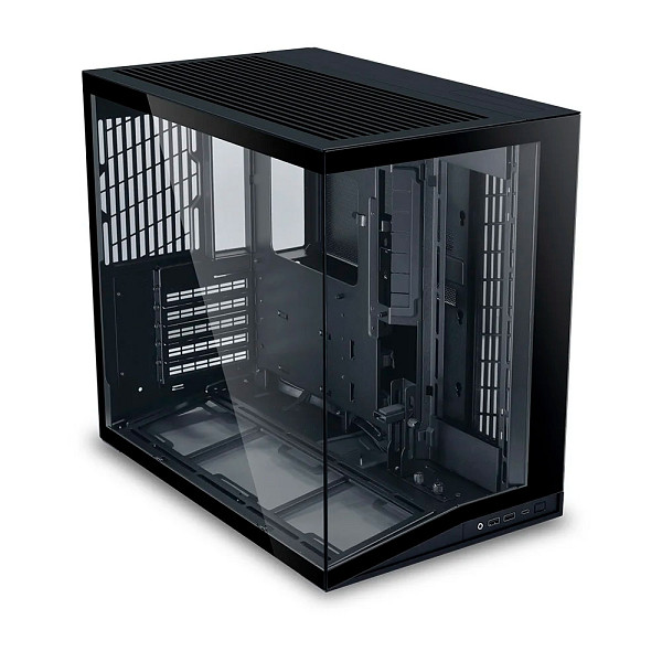Gabinete Gamer Lian Li O11 Dynamic Mini V2, Midi Tower, Lateral em Vidro, Sem Fans, Preto - O11DMIV2X