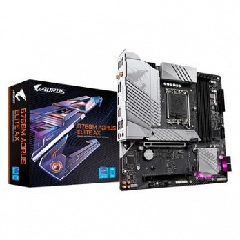 Placa Mãe Gigabyte B760M Aorus Elite AX, Intel, ATX, DDR5, Wi-Fi, Bluetooth - B760M AORUS ELITE AX