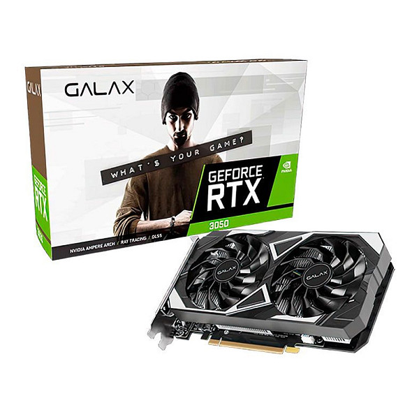 Placa de Video Galax GeForce RTX 3050 EX V2 1-Click OC, 6GB, GDDR6, 96-bit, 35NRLDHP9OID