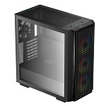 Gabinete Gamer Deepcool CG540, Mid Tower, 3x Cooler ARGB, Lateral em Vidro Temperado, Preto - R-CG540-BKAGE4-G-1