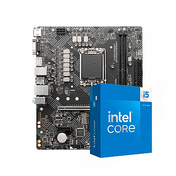 Kit Upgrade, Intel Core i5 14400F, Placa Mãe Chipset H610, Memória DDR4 8GB