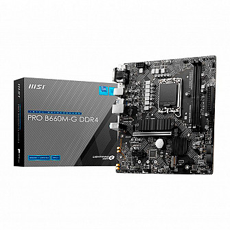 Placa Mae MSI PRO B660M-G, DDR4, Socket LGA 1700 - PRO-B660M-G