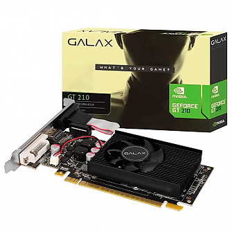 Placa de Vídeo GT 210 Galax NVIDIA GeForce, 1GB DDR3, 64 Bits - 21GGF4HI00NP