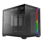 Gabinete Gamer Redragon Wideload Mini Lite RGB, Mini Tower, M-ATX, Sem Fans, Preto - CA-611B