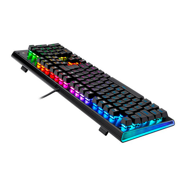 Teclado Mecanico Gamer Redragon Aryaman V2, RGB, Switch Blue, Preto, K569RGB-PT-BLUE-V2