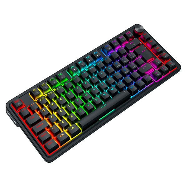 Teclado Magnético Gamer Redragon UCAL, RGB, Switch Magnético, Layout 75%, Hot-Swap, ABNT2, USB Tipo-C, Preto - K673RGB-M