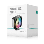 Air Cooler para Processador DeepCool AG400 G2 ARGB, 120mm, Intel-AMD, Preto, R-AG400-BKAMMG2-G
