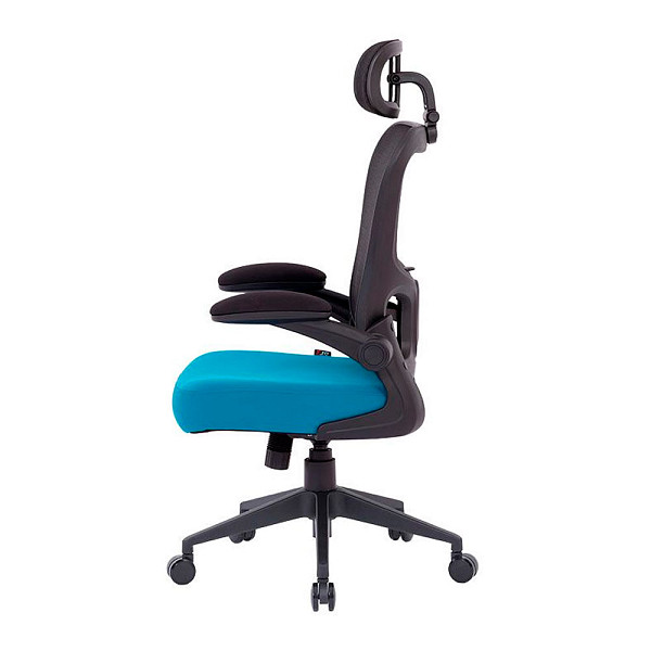 Cadeira de Escritório Ergonômica DT3 Vita Headrest, Até 110Kg, Mesh Spandex, Azul - 14229-8