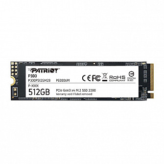 SSD Patriot P300 512GB, M.2 2280 PCIe GEN3X4 - P300P512GM28