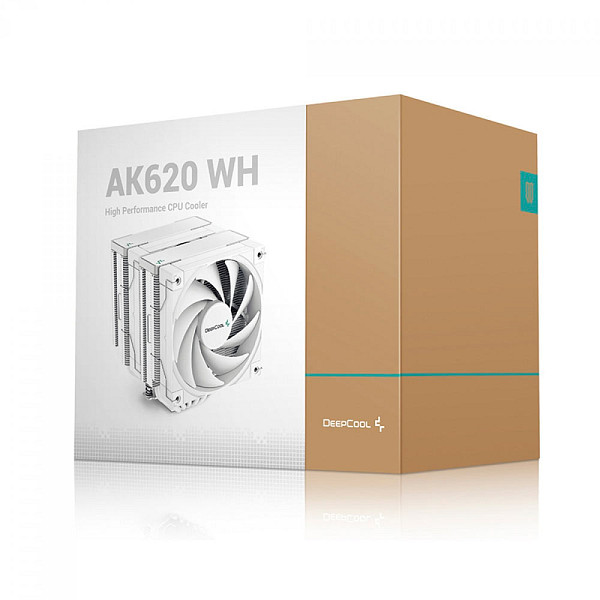 Cooler Para Processador DeepCool AK620 WH, 120mm, Intel-AMD, White, R-AK620-WHNNMT-G-1