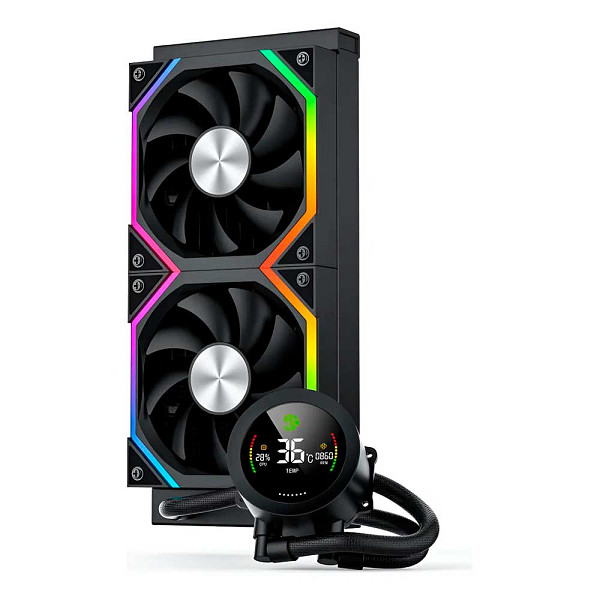 Water Cooler Gamemax Iceburg 240 Digital BK, ARGB, 240mm, Intel-AMD, Preto