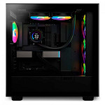 Water Cooler NZXT Kraken Elite 240 RGB, 240mm, AIO LCD Display, Black, Intel-AMD, RL-KR24E-B1