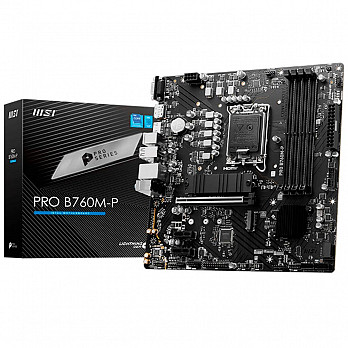 Placa Mãe MSI PRO B760M-P DDR5, Chipset B760, Intel LGA 1700, mATX, DDR5