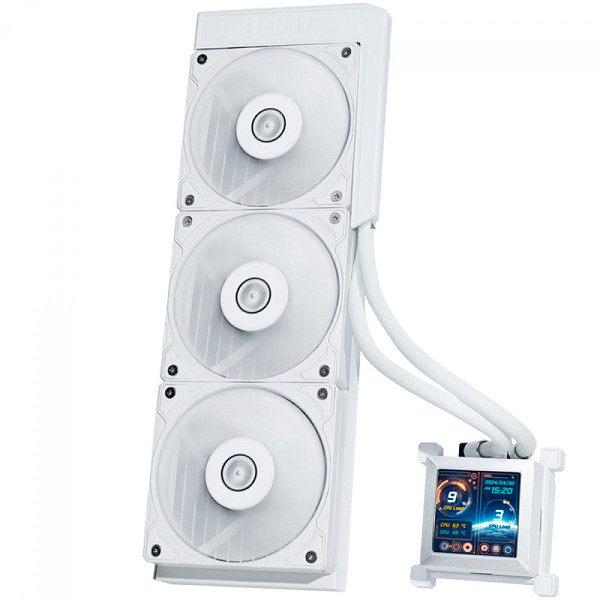 Water Cooler Lian Li Hydroshift LCD, 360mm, Com Display, Intel/AMD, Branco, HSLCD36SW