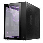 Gabinete Gamer Rise Mode Galaxy Glass Standard, Mid Tower, ARGB, ATX, Lateral e Frente em Vidro, 10x Cooler Fan, Preto - RM-GA-GGSB-ARGB