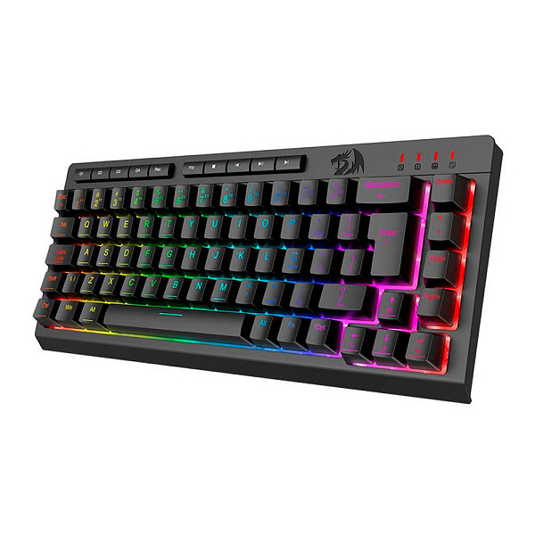 Teclado Membrana Redragon Crescent 68, RGB, 60%, USB, Preto, K519-RGB