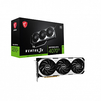 Placa de Vídeo MSI Nvidia Rtx 4070 Ti, 12GB RAM, Ventus 3x Trio Oc - 912-v513001