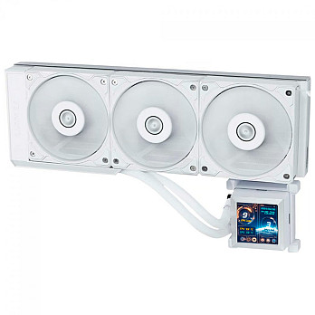 Water Cooler Lian Li Hydroshift LCD, 360mm, Com Display, Intel/AMD, Branco, HSLCD36SW
