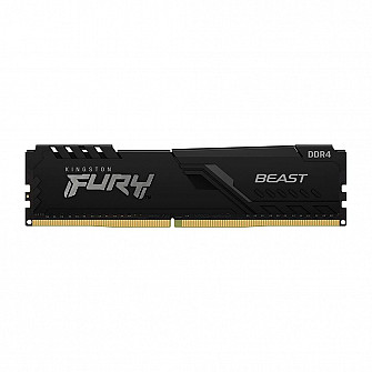 Memória Kingston Fury Beast, 8GB, 2666MHz, DDR4, CL16, Preto - KF426C16BB/8