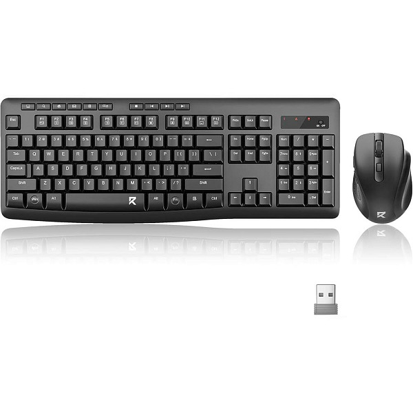 Combo Teclado E Mouse Redragon Office Bs-7367, Sem Fio Preto