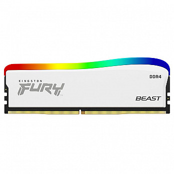Memória Kingston Fury Beast Edição Especial, RGB, 8GB, 3200MHz, DDR4, CL16 DIMM, Branco - KF432C16BWA/8