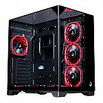 Gabinete Gamer Rise Mode Galaxy Full Glass, Mid Tower, ATX, Lateral e Frente em Vidro Temperado, Preto - RM-CA-FG-B