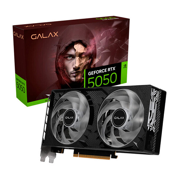 Placa de Vídeo GALAX RTX5050 1-Click OC 128BITS GDDR6  NVIDIA Geforce, 8GB, DLSS4 -  55NSL8MHDCHD