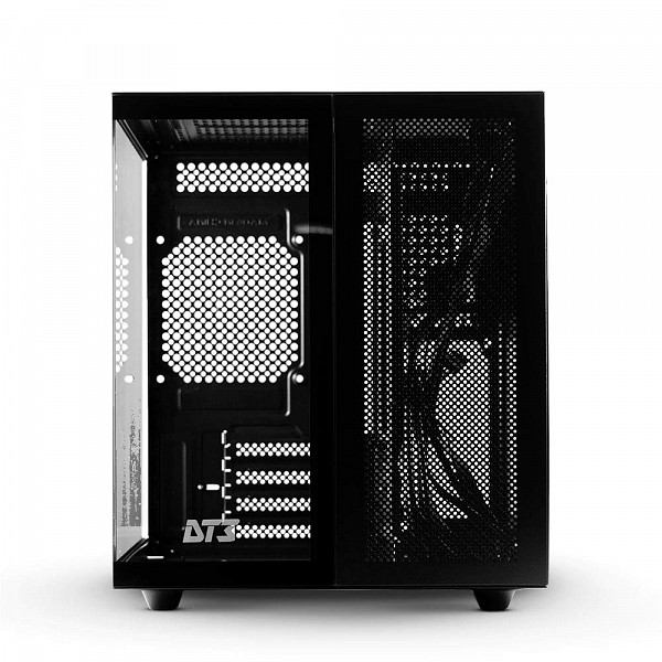 Gabinete Gamer DT3 Hyperflow, Mini-Tower, Lateral de Vidro, Preto, 14139-8