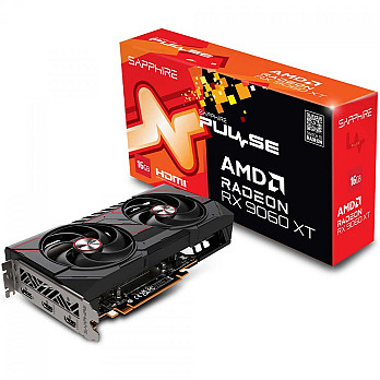 Placa de Vídeo Sapphire Pulse AMD Radeon RX 9060 XT, 16GB, GDDR6, FSR, Ray Tracing, 11350-03-20G