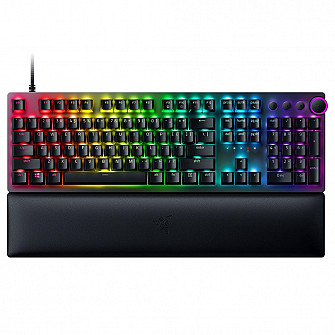 Teclado Gamer Razer Huntsman V2, Chroma RGB, Switch Óptico Razer, com Apoio de Pulso, Preto - RZ03-03930200-R3U1