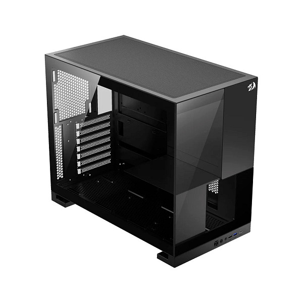Gabinete Gamer Redragon Eternal, Mid Tower, ARGB, ATX, Lateral em Vidro, Preto - CA-612B