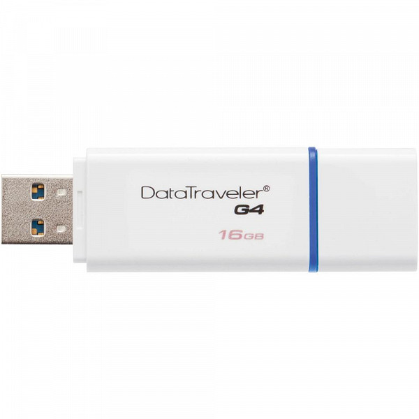 Pen Drive Kingston DataTraveler USB 3.0 16GB - DTIG4/16GB - Branco/Azul