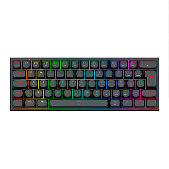 Teclado Magnetico Redragon Fidd, RGB, 60%, ABNT2, Switch Pink Linear, Preto, K683-RGB-PT