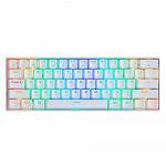 Teclado Gamer Redragon Mecânico Draconic 60% Rgb Branco Switch Brown K530 Sem Fio - Open Box