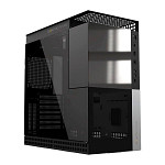 Gabinete Gamer Geometric Future Model 4 Caliburn, Mid-Tower, Lateral de Vidro, Preto, GEO-M4-CAL