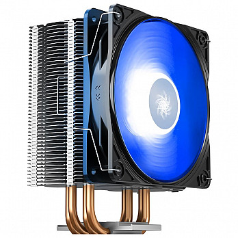 Air Cooler DeepCool Gammaxx 400 V2, 120mm, LED Azul, Branco - DP-MCH4-GMX400V2-BL