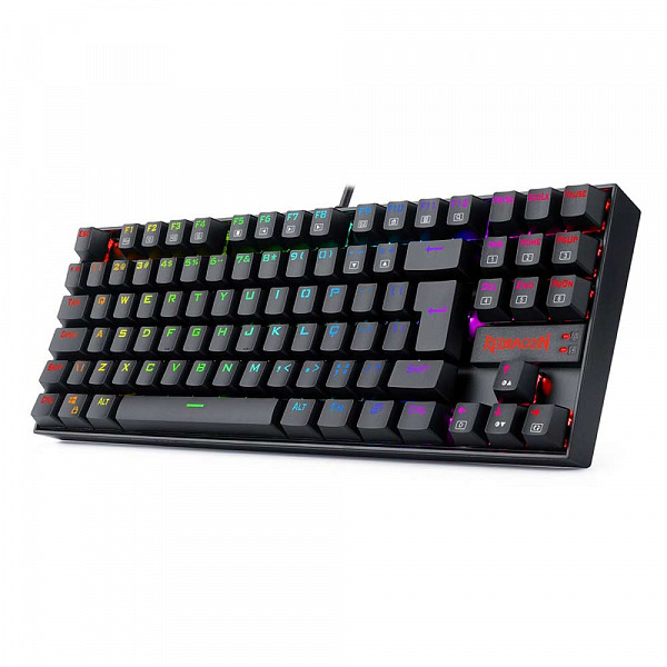 Teclado Magnético Gamer Redragon Kumara Pro RGB Preto Switch Azul - K552RGB-PRO