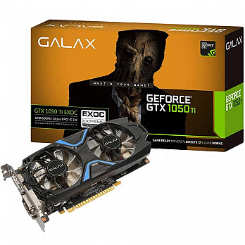 Placa de Video Galax Geforce 1050Ti exoc 4GB DDR5 128BIT 7008MHZ 1354MHZ 768 cuda cores dvi Hdmi Dp