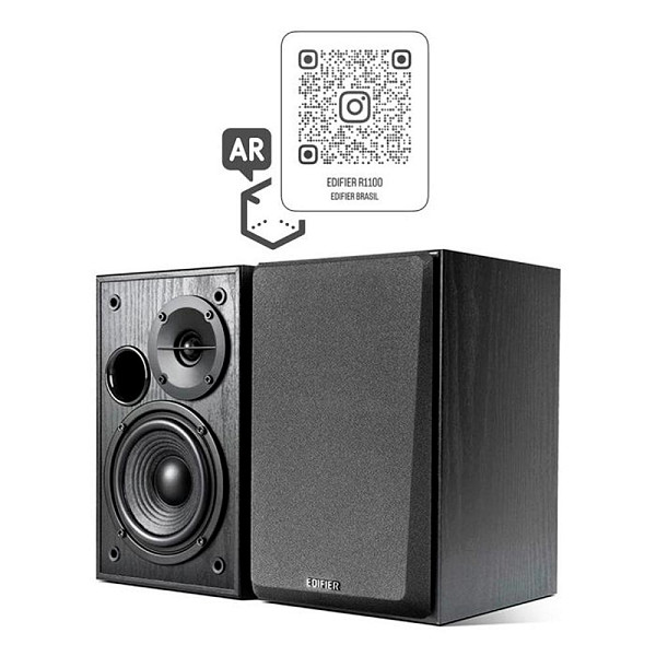 Monitor de Áudio 42W RMS R1100 Bivolt EDIFIER - Preto