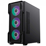 Gabinete Gamer Gamemax Siege Black, Mid Tower, EATX, Vidro Temperado, Preto, Sem Fonte, Sem Fan